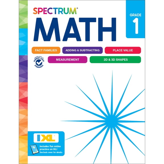Spectrum Spectrum Math Workbook, Grade 1, (Paperback)