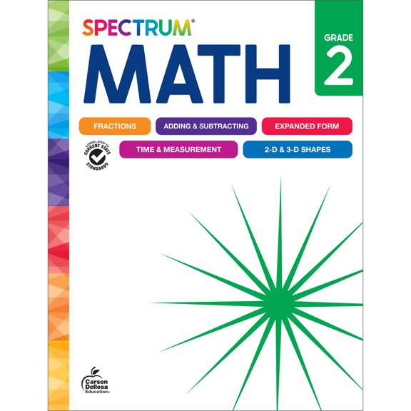 Pre-Owned Spectrum Math Workbook, Grade 2 (Paperback) 1483871452 9781483871455