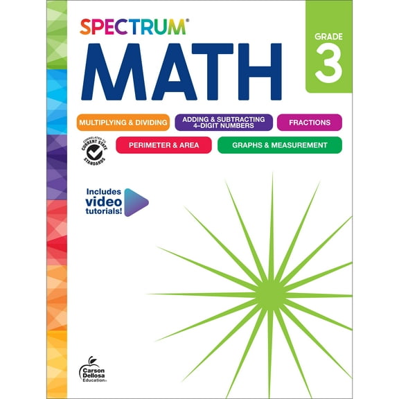 Spectrum Spectrum Math Workbook, Grade 3, (Paperback)