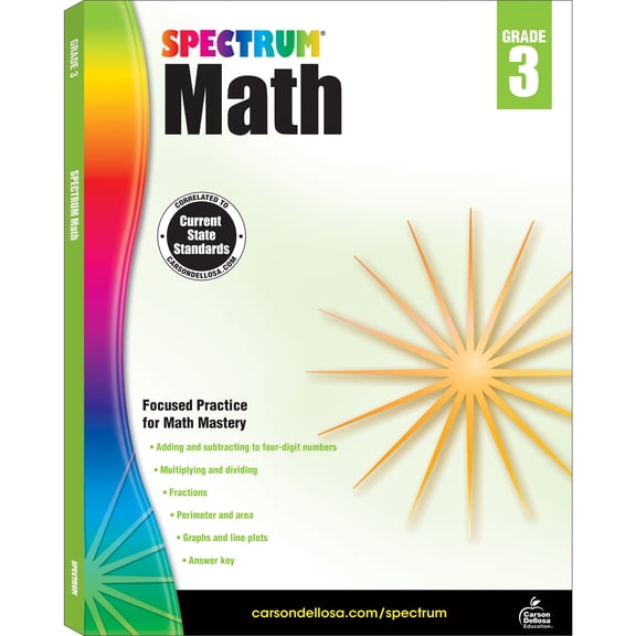 Spectrum Spectrum Math Workbook, Grade 3: Volume 4, (Paperback)