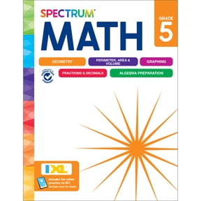 Spectrum Spectrum Math Workbook, Grade 5, (Paperback)