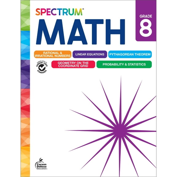 Spectrum Spectrum Math Workbook, Grade 8, (Paperback)