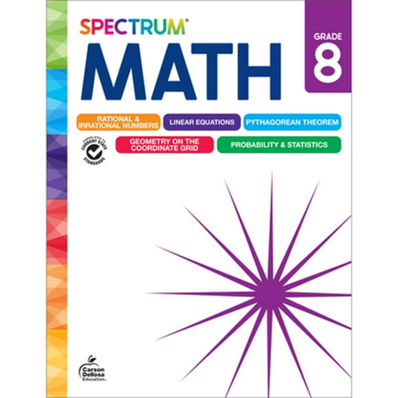 Pre-Owned Spectrum Math Workbook, Grade 8 (Paperback) 1483871517 9781483871516