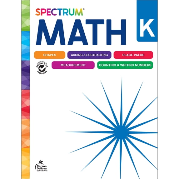 Pre-Owned Spectrum Math Workbook, Grade K (Paperback) 1483871436 9781483871431