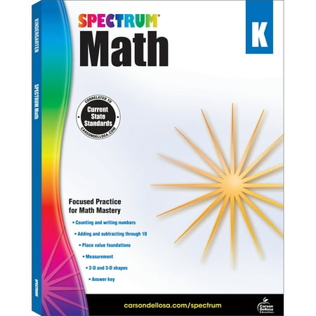 Spectrum: Spectrum Math Workbook, Grade K (Series #1) (Paperback)