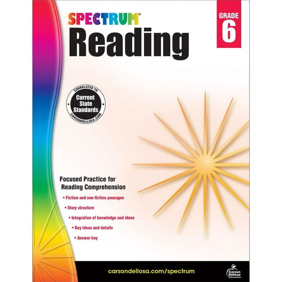 Spectrum Spectrum Reading Workbook, Grade 6: Volume 25, (Paperback)