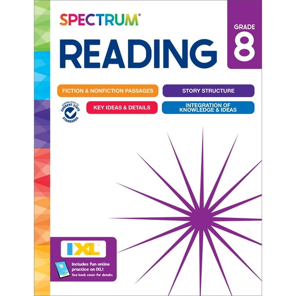 Spectrum Spectrum Reading Workbook, Grade 8, (Paperback)