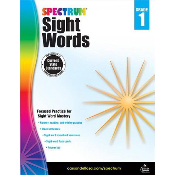 Pre-Owned Spectrum Spectrum Sight Words, Grade 1: Volume 103, (Paperback)