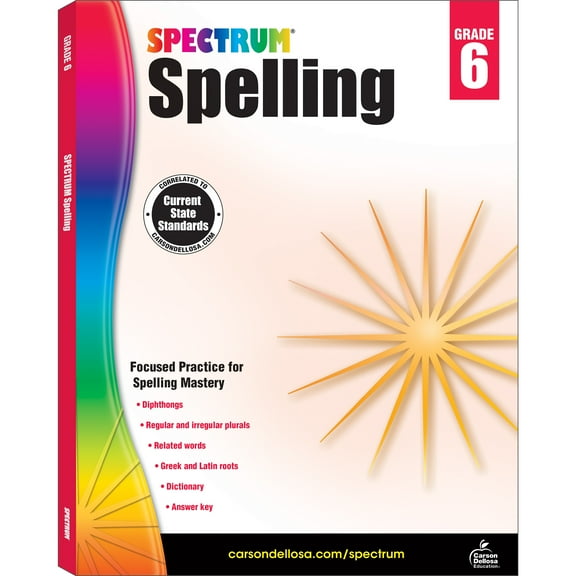 Spectrum Spectrum Spelling, Grade 6: Volume 33, (Paperback)