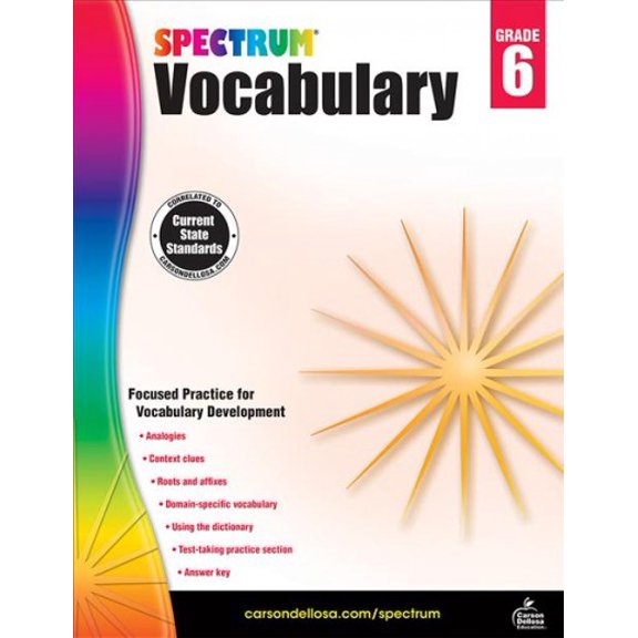 Pre-Owned Spectrum Vocabulary, Grade 6: Volume 89 (Paperback) 1483811948 9781483811949