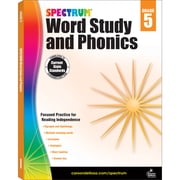 Spectrum Word Study and Phonics Workbook 176 pages Grade 5