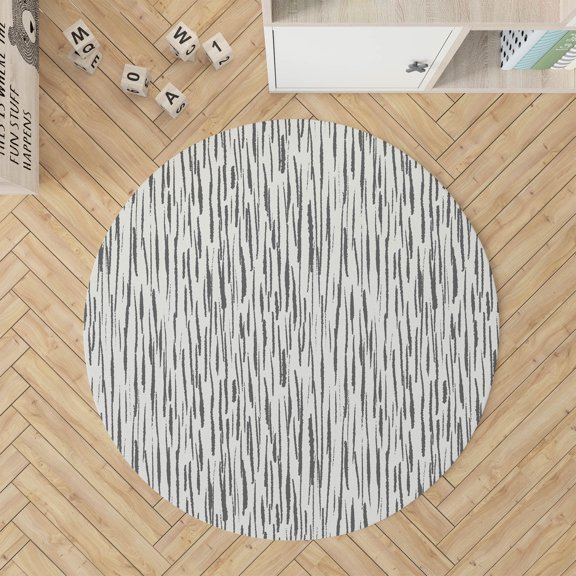 Spectrum Strands Ivory Charcoal Kids Play Mat