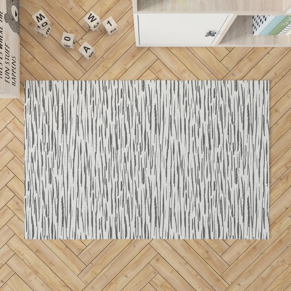 Spectrum Strands Ivory Charcoal Kids Play Mat
