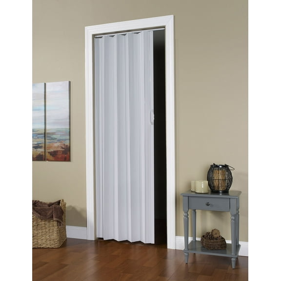 Spectrum Via Vinyl Folding Door fits 36"wide x 96"high Accordion Folding Door White
