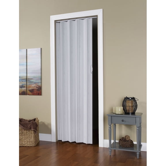 Spectrum Via Vinyl Folding Door fits 36"wide x 96"high Accordion Folding Door White Mist