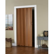 Spectrum Via Vinyl Folding Door fits 48"wide x 80"high Accordion Folding Door Fruitwood