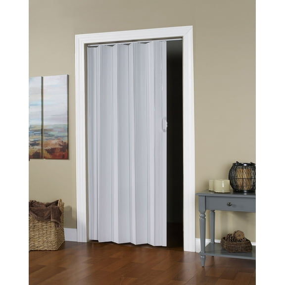 Spectrum Via Vinyl Folding Door fits 48"wide x 80"high Accordion Folding Door White