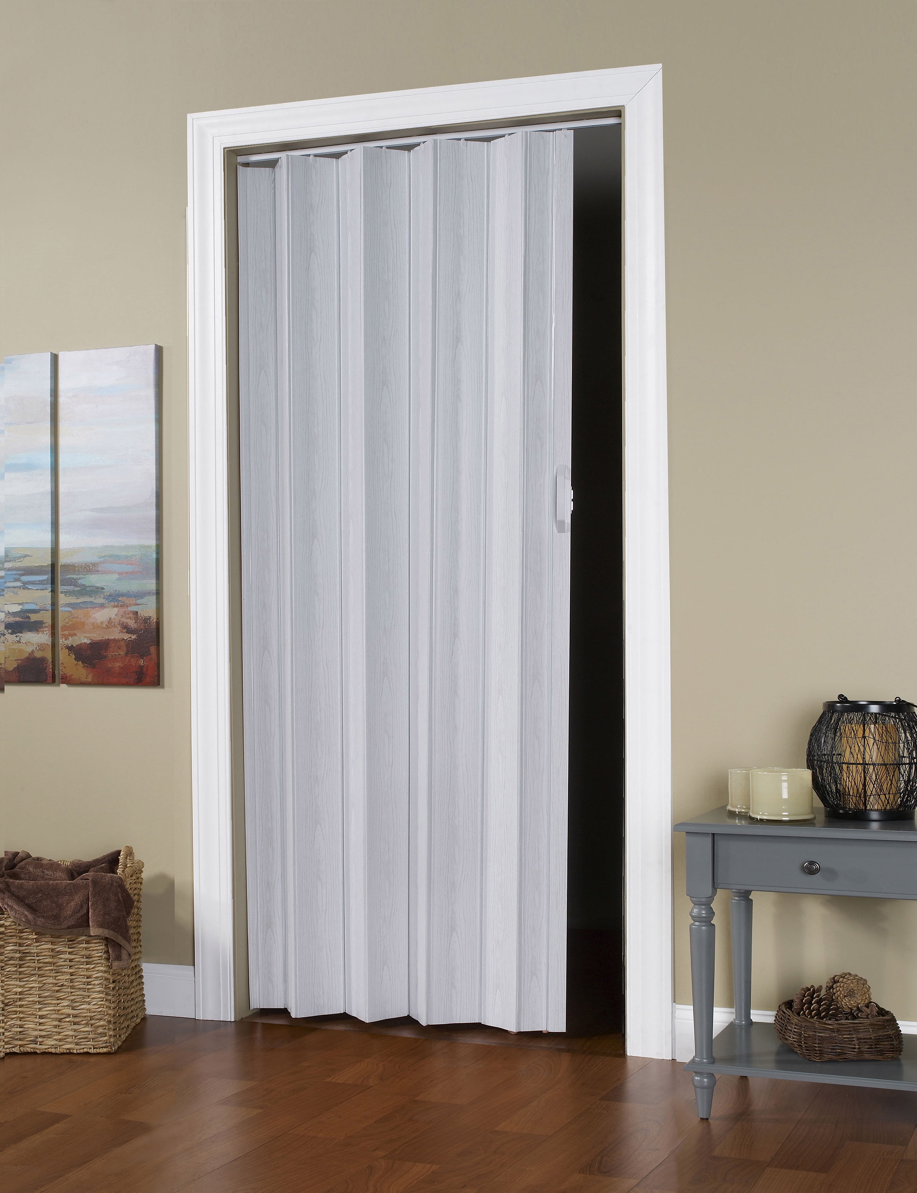 Spectrum Via 48"wide x 96"high Vinyl Folding Door White Mist