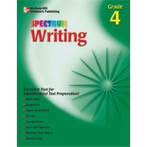 Pre-Owned Spectrum Writing, Grade 4 (Paperback 9781561899340) by School Specialty Publishing, Carson-Dellosa Publishing