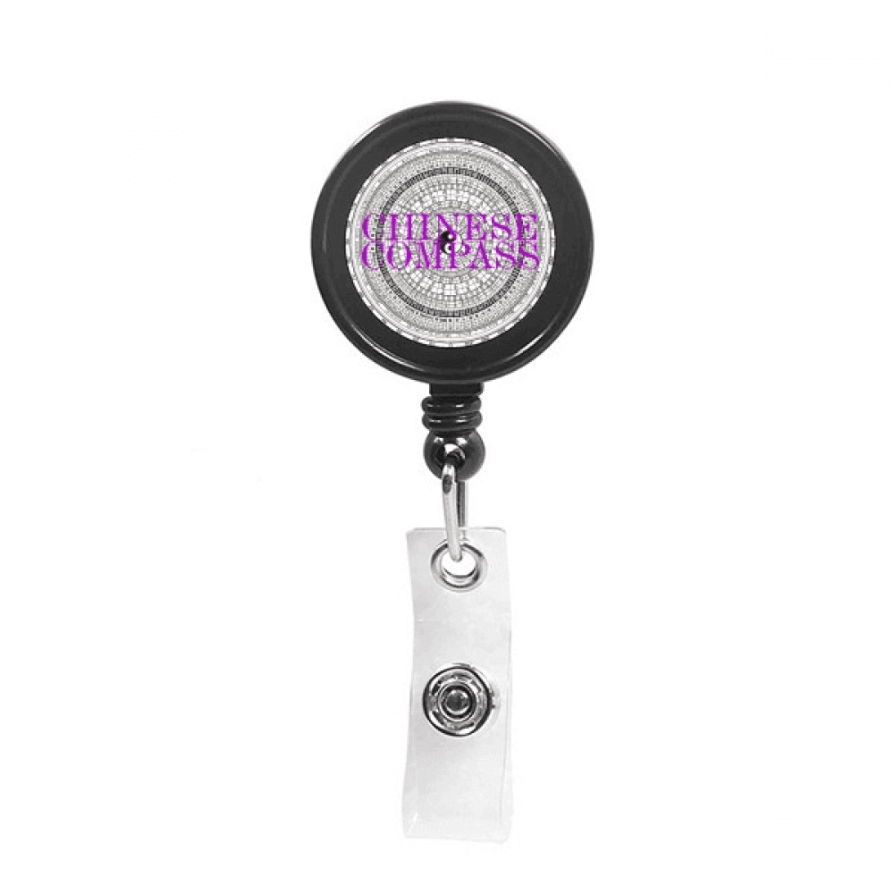Speculation Traditional Chinese Culture Retractable Keychain Badge Holder ID Badge