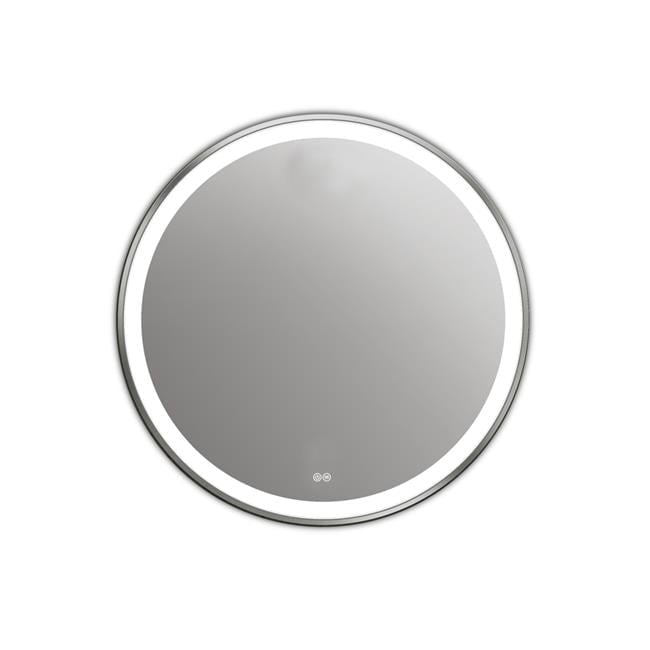Speculo 28" Seedy Glass Round LED Mirror 6000K Daylight White