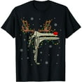 thumbnail image 1 of Speculum Reindeer Xmas Light Medical OB GYN Nurse Christmas T-Shirt Tee, 1 of 4