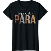 Sped Para Leopard Appreciation Funny For Women For Work T-Shirt