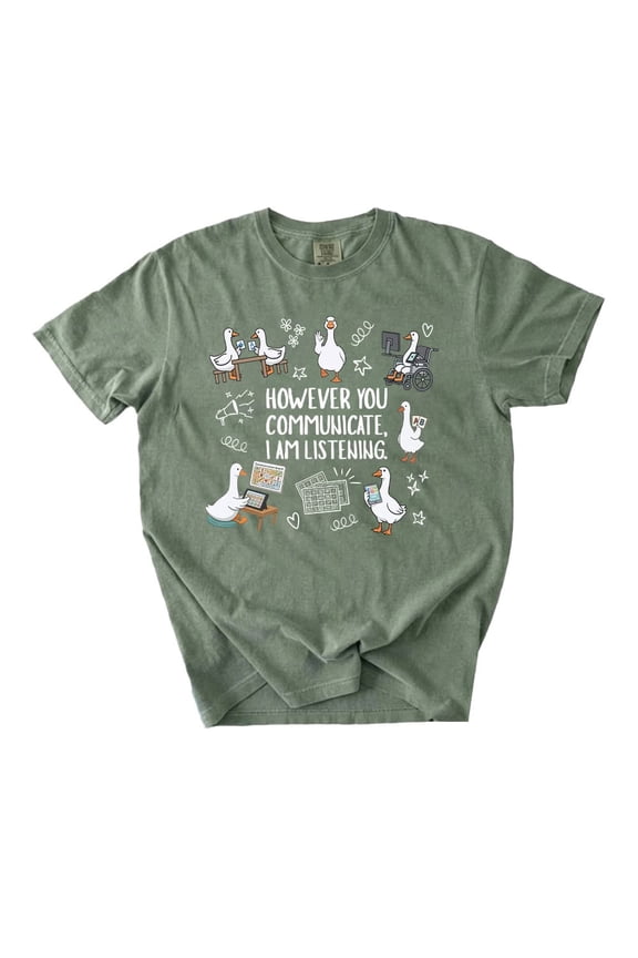 Sped Teacher Goose Shirt, Inclusion AAC Communications Tee, SLP Therapist T-shirt, Special Education Educator Tshirt, BCBA Shirt