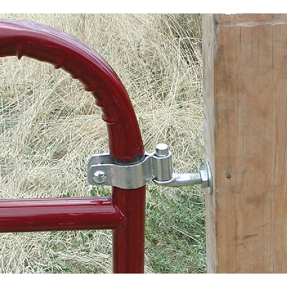 SpeeCo Gate Hinge S16100900 - Surface Mount Metal Pipe Gate Hinge - 2 Count