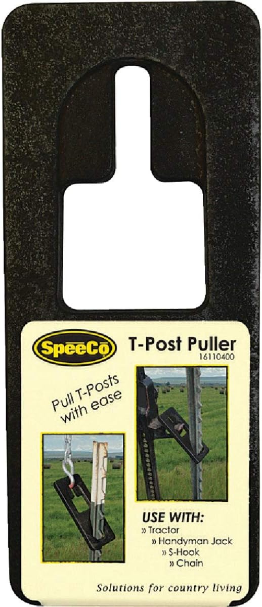SpeeCo S16110400 Metal TPost Puller; Allows the T Post To Be Removed From the Ground with a