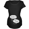 thumbnail image 1 of Speech Bubble Marco Polo Twins Maternity Soft T Shirt, 1 of 1
