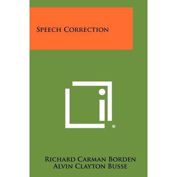 Speech Correction Paperback