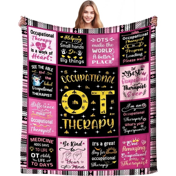 Speech Language Pathologist Blanket SLP Throw Blankets,Best Speech Therapy Blankets SLP Gifts for Women Adult Speech Language Pathologists