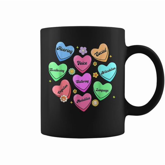 Speech Language Pathologist Funny Valentines Day Candy Heart Coffee Mugs