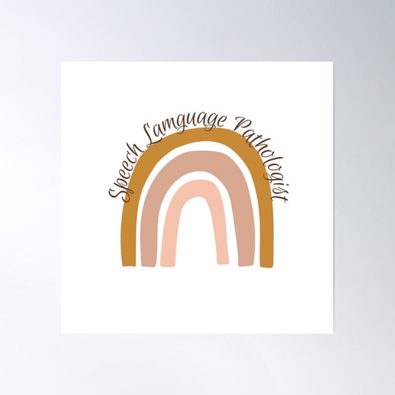 Speech Language Pathologist Poster Wall Art, Modern Wall Decor, 30x30 UNFRAMED