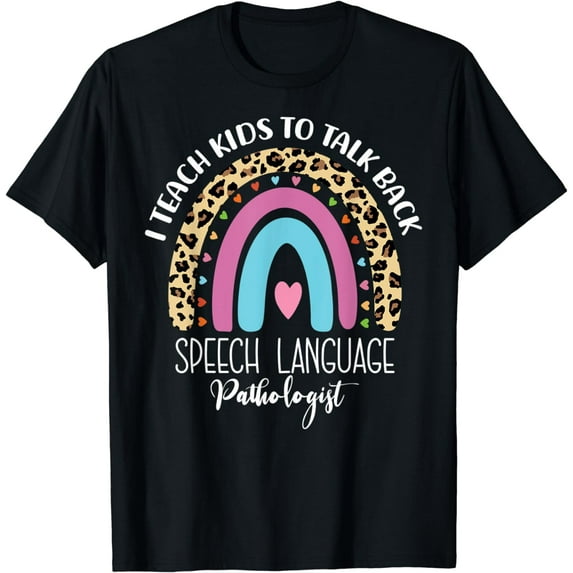 Speech Language Pathologist Rainbow Speech Therapy Gifts SLP T-Shirt