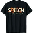 thumbnail image 1 of Speech Language Pathologist SLP Pumpkin Fall Thanksgiving T-Shirt, 1 of 2