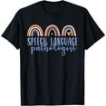 thumbnail image 1 of Speech Language Pathologist Speech SLP Gift Boho Rainbow T-Shirt, 1 of 4