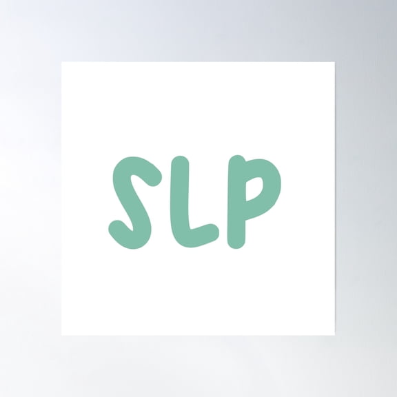 Speech Language Pathologist Sticker Poster Wall Art, Modern Wall Decor, 16x16 UNFRAMED