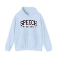 thumbnail image 1 of Speech Pathologist Pathology SLP Grad Hoodie, Gifts, Hooded Sweatshirt, 1 of 4