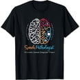 thumbnail image 1 of Speech Pathologist SLP Brain Intelligence Creativity Graphic T-Shirt Medical Therapy Professional Apparel Gift for Men Women, 1 of 6