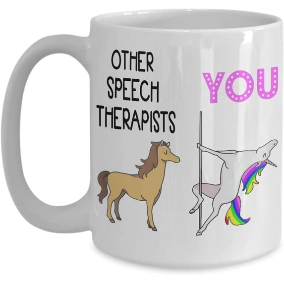 Speech Therapist Coffee Mug Gift Idea For Women, Men, Him, Her, Work Friend, Worker Speech Language Pathologist School Graduate