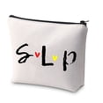 thumbnail image 1 of Speech Therapist Gift SLP Makeup Bag Speech Language Pathologist Gift The Heart of a Speech Language is Not Measured in Size Thank You Gift SLP, 1 of 7