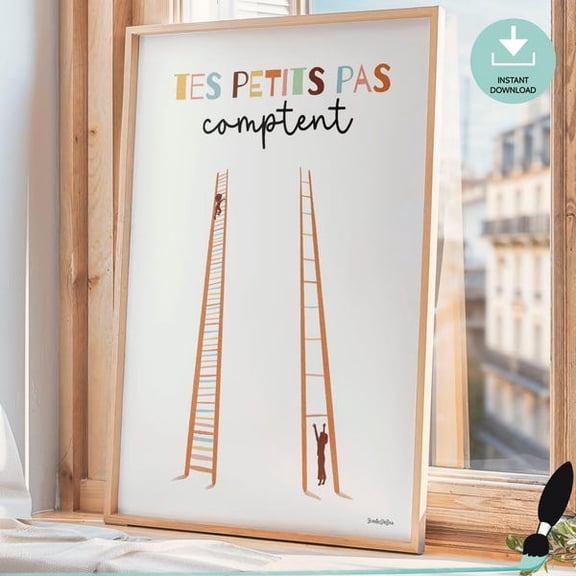 Speech Therapist Motivational Quote Poster - Occupational Therapist Gift, Psychologist Wall Art, Therapy Office Decor In French- Wall Art Print, 8x12 UNFRAMED