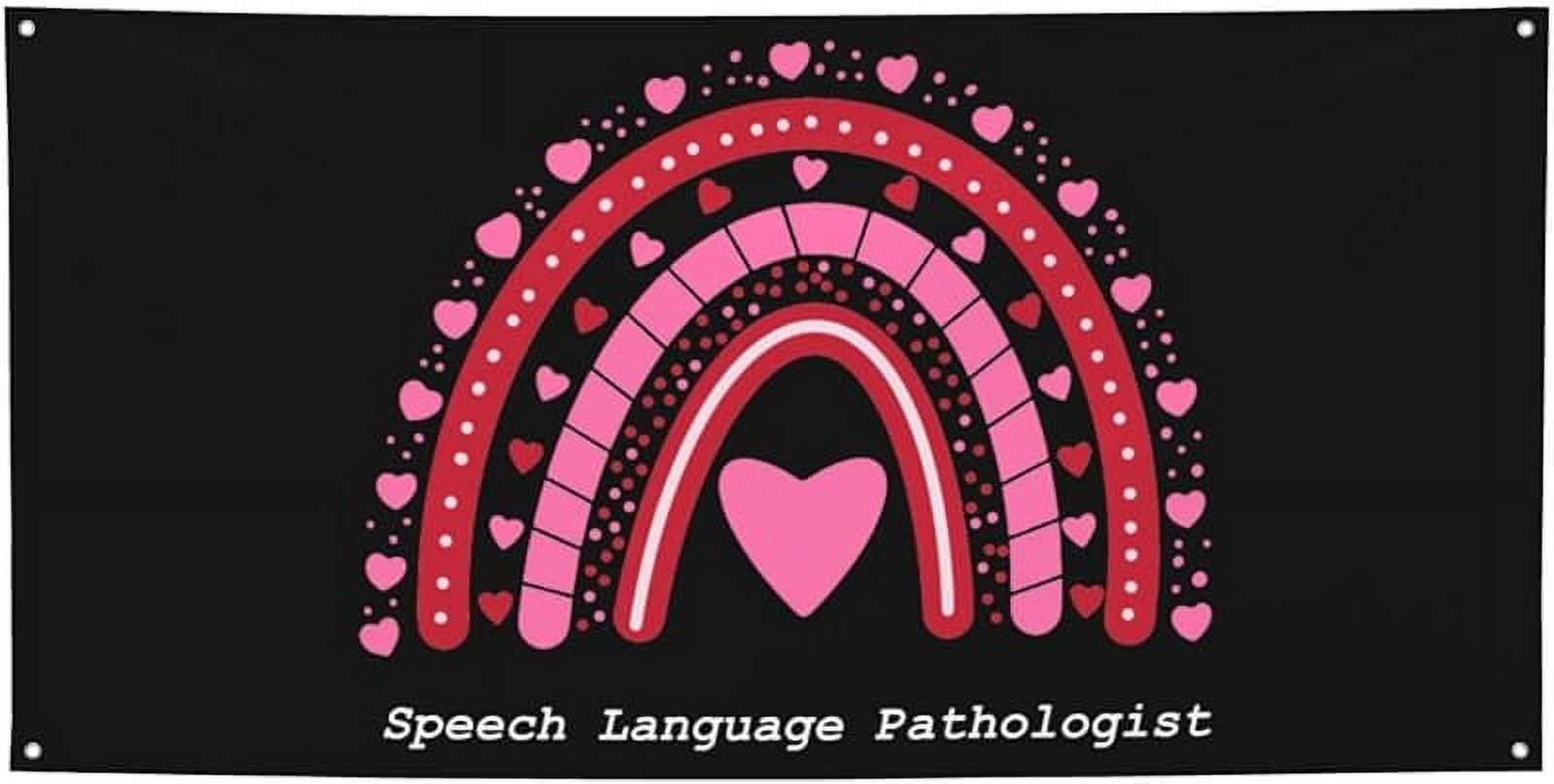 Speech Therapy Speech Language Pathologist Therapist Banner Porch Sign