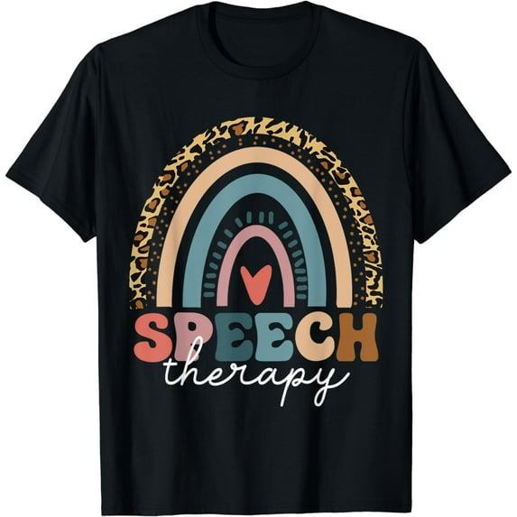 Speech Therapy Rainbow SLP Speech Pathologist T-Shirt