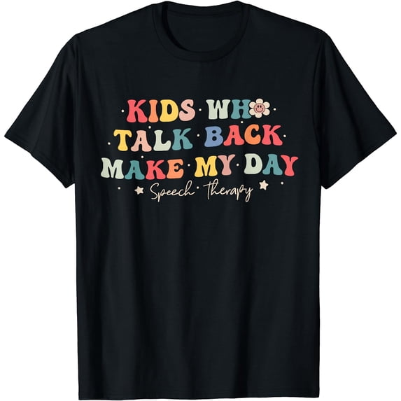 Speech Therapy Speech Language Pathologist SLP Women T-Shirt Black Large