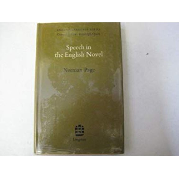 Pre-Owned Speech in the English Novel (Hardcover) 9780582550360