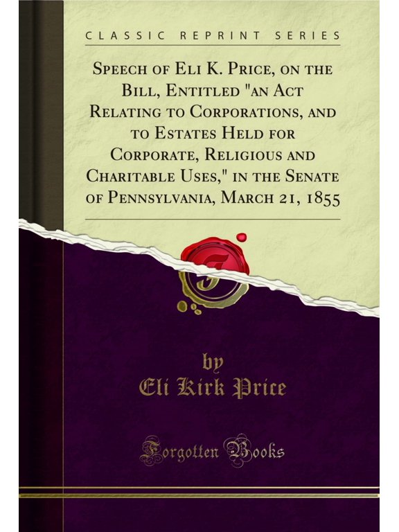 Speech of Eli K (Classic Reprint)