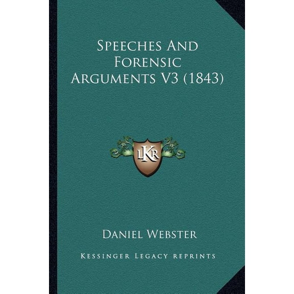 Speeches And Forensic Arguments V3 (1843) (Paperback)